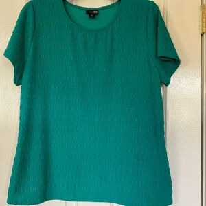 East 5th Teal Short Sleeve Top